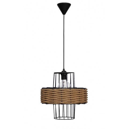 HAVANA 1L UFO Φ30 ΚΡΕΜΑΣΤΟ ΜΕΤΑΛΛΙΚΟ-ΣΧΟΙΝΙ Ε/27