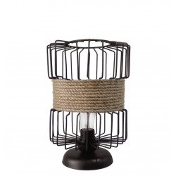 HAVANA/PR BARREL Η31cm x Φ20 ΠΟΡΤΑΤΙΦ ΜΕΤ.ΣΧΟΙΝΙ Ε/27