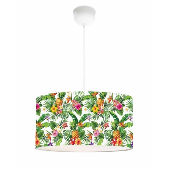 HK-21 1L JUNGLE-B WH Φ38 ΚΑΠΕΛΟ ΚΥΛΙΝΔΡΙΚΟ ΜΕ ΚΑΛΩΔΙΟ Ε/27