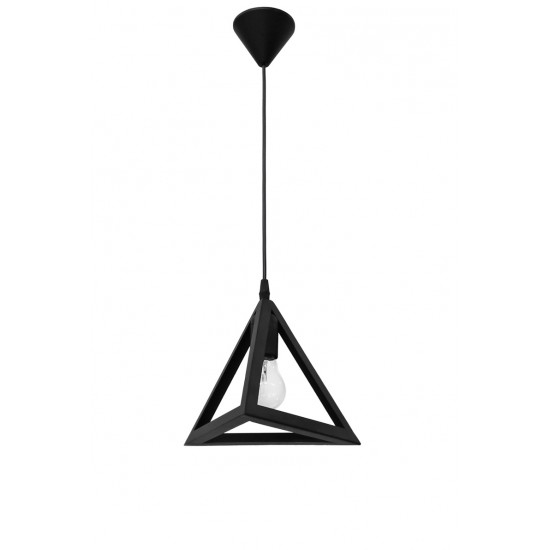 Κρεμαστό φωτιστικό GIZA 1L BLACK  h90x21x21  E/27