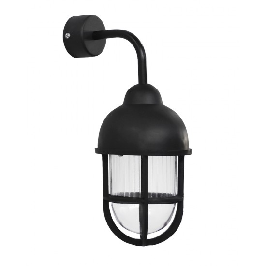 SLP-900AS BLACK 90⁰ Επιτοίχιο φωτιστικό Ε/27 μαύρο