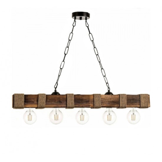 UT-8X8 5L ΔΟΚΑΡΙ WOOD-CHAIN ΚΡΕΜΑΣΤΟ ΧΩΝΕΥΤΑ ΝΤΟΥΙ Ε/27