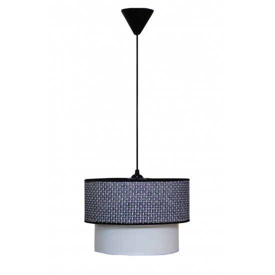 HK-10 BLACK/WHITE Φ30/25 Μοντέρνο Φωτιστικό Κρεμαστό E/27