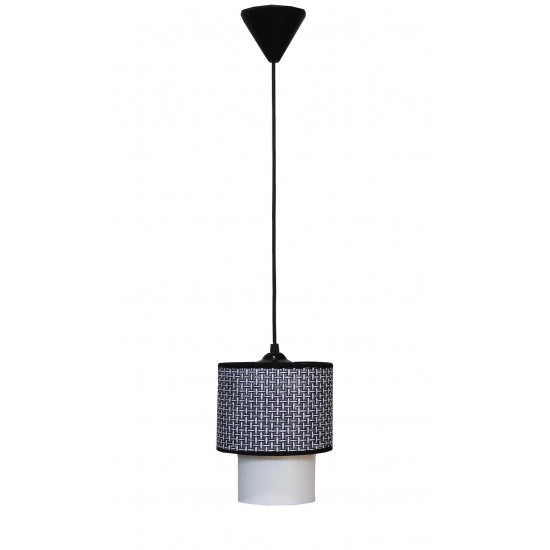 HK-10 BLACK/WHITE Φ16,5/10 Μοντέρνο Φωτιστικό Κρεμαστό E/27