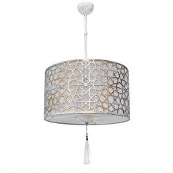 CASABLANCA 3L WHITE-BRONZE ΚΡΕΜΑΣΤΟ 3xΕ/27