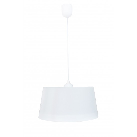 DRUM 1L WHITE Φ35 PENDEL ΚΡΕΜΑΣΤΟ ΠΛΑΣΤΙΚΟ Ε/27