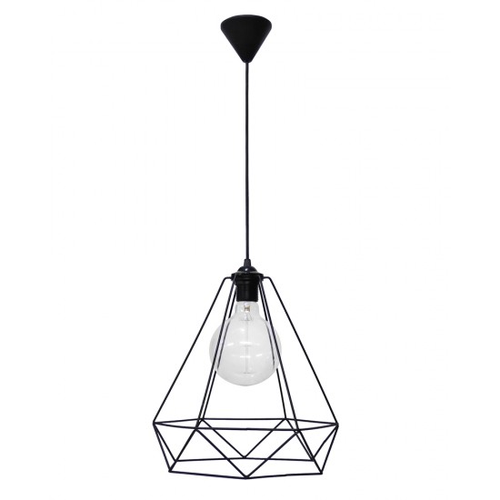 DM-01 NEW 1L BLACK METAL Μοντέρνο φωτιστικό