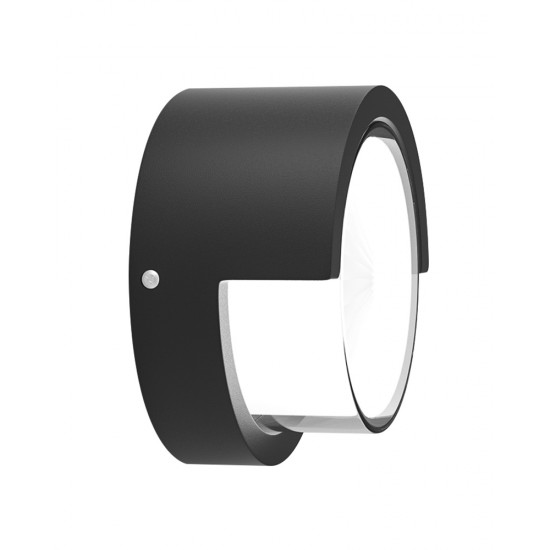 Φωτιστικό επιτοίχιο HER-02 LED BLACK εξωτερικού χώρου