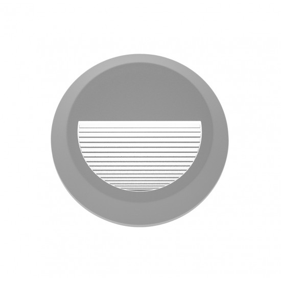 Φωτιστικό επιτοίχιο πλαφονιέρα HER-05 LED GREY εξωτερικού χώρου