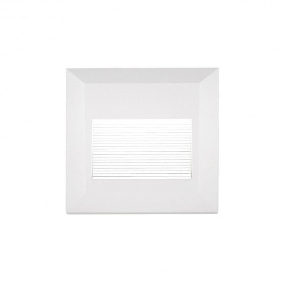 Φωτιστικό επιτοίχιο πλαφονιέρα HER-06 LED WHITE εξωτερικού χώρου