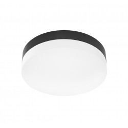 Φωτιστικό επιτοίχιο πλαφονιέρα HER-11 LED BLACK εξωτερικού χώρου