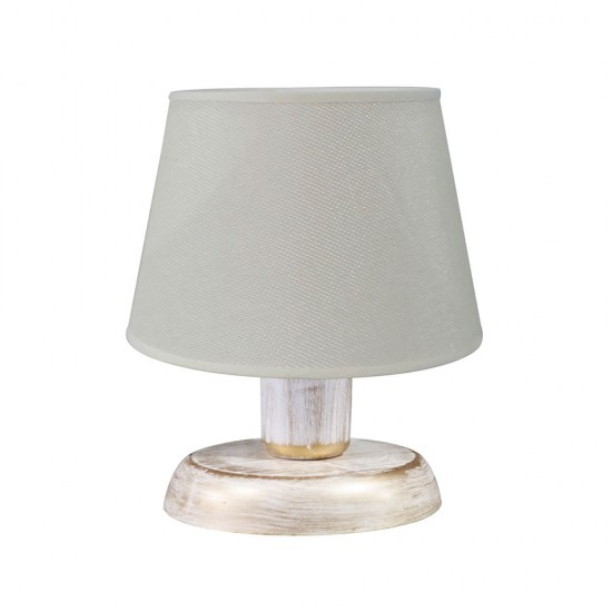 ΠΟΡΤΑΤΙΦ ΚΩΝΙΚΟ ΑΜΠΑΖΟΥΡ TL-08 Ø20 WH-BR/ΚΡΕΜ Ε/27