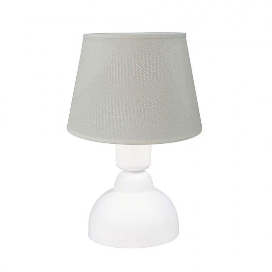 ΠΟΡΤΑΤΙΦ ΚΩΝΙΚΟ ΑΜΠΑΖΟΥΡ TL-09 Ø20 WH/KΡΕΜ Ε/27