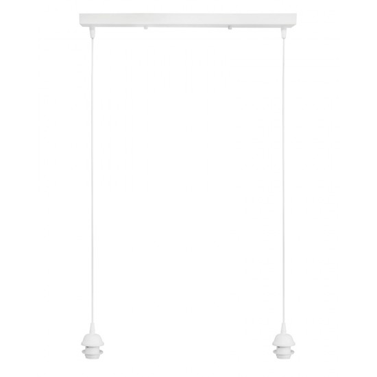 Ράγα φωτιστικού οροφής E/27 RAGA 2L WHITE METAL