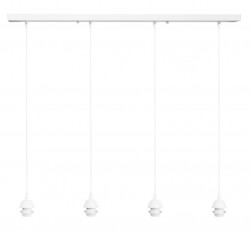 Ράγα φωτιστικού οροφής E/27 RAGA 4L WHITE METAL