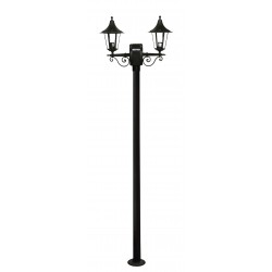 Κολώνα κήπου LP-400ΕΒ 2Φ BLACK 200cm ΚΑΡΑΒΟΛΟΣ ΙΣΤΟΣ