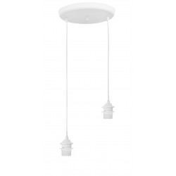 Φωτιστικό ανισόπεδο E/27 PENDEL 2/L RING WHITE ΣΚΕΛΕΤΟΣ