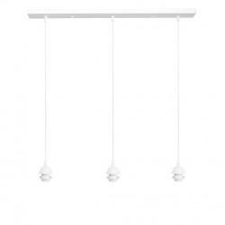 Ράγα φωτιστικού οροφής E/27 RAGA 3L WHITE METAL