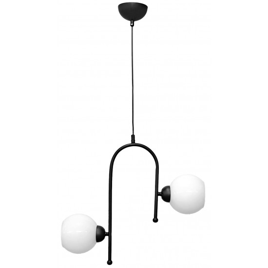 S-20K OPAL -B- 2L BL-WH METAL-GLASS 2ΦΩΤΟ