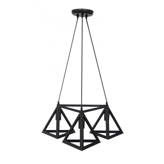 GIZA 3/L TRIANGLE BLACK PLASTIC-METAL ΚΡΕΜΑΣΤΟ