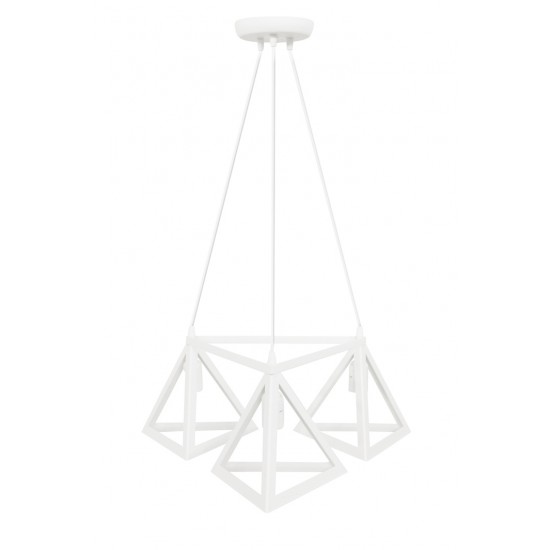 GIZA 3/L TRIANGLE WHITE PLASTIC-METAL ΚΡΕΜΑΣΤΟ