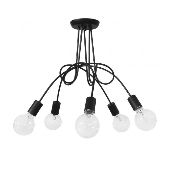 Φωτιστικό οροφής PLEX 5/L BLACK Φωτιστικό οροφής PLEX 5/L BLACK