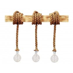 Φωτιστικό σχοινί - ξύλινη ράγα MR-10x10  3/L ROPE