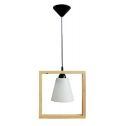 Κρεμαστό φωτιστικό FUN-01 1/L FRAME WOOD