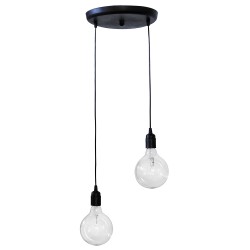 Φωτιστικό Κρεμαστό/Οροφής KA-01PENDEL 2/L BLACK
