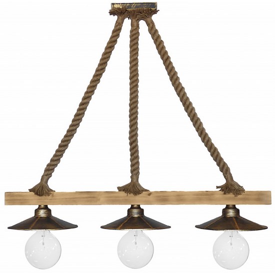 Φωτιστικό κρεμαστό  UT-150 ROPE 3L RAGA