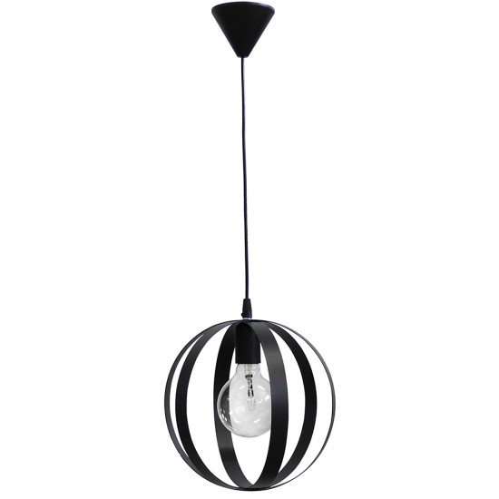 Κρεμαστό φωτιστικό μεταλλικό LAMA/25 1/L PENDEL BLACK