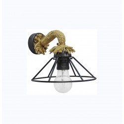 Φωτιστικό επιτοίχιο σχοινί UT-350AP Φ19  ROPE 1/L UT-BLACK