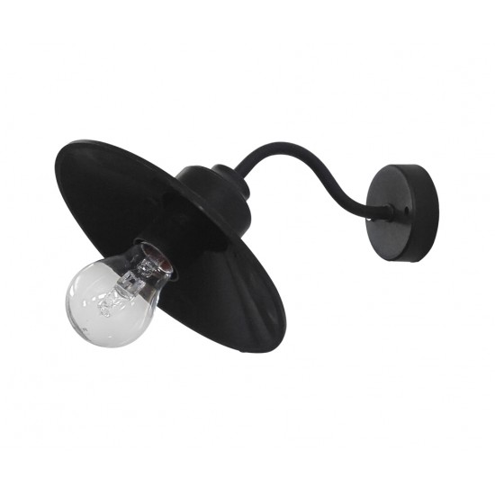 Φωτιστικό τοίχου / απλίκα AS-160AP 1L BLACK Φωτιστικό τοίχου / απλίκα AS-160AP 1L BLACK