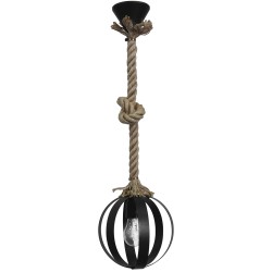 Φωτιστικό μεταλλικό LAMA-18 1/L ROPE UT-BL