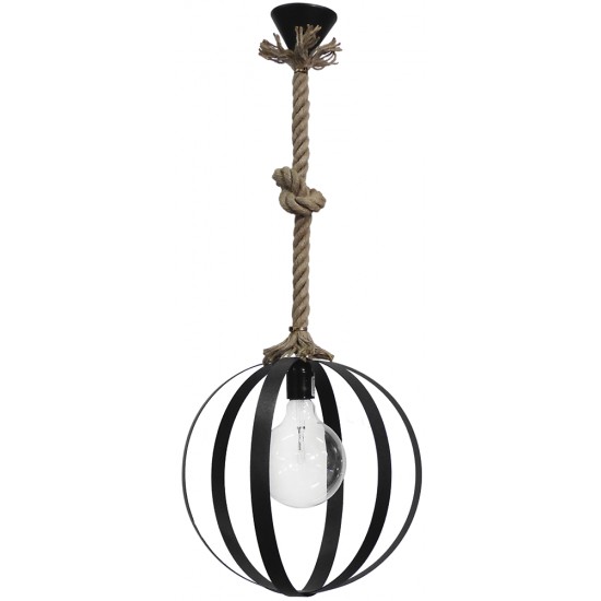 Φωτιστικό μεταλλικό LAMA-35 1/L ROPE UT-BL