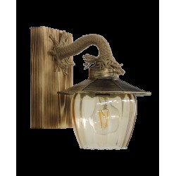 Φωτιστικό τοίχου ROPE-WOOD R-98ΑΡ GLASS