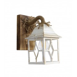 Φωτιστικό τοίχου ROPE-WOOD R-710AP WHITE-BRONZE