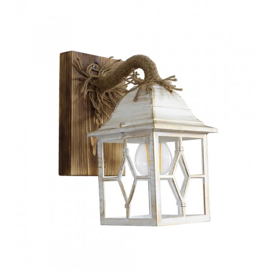 Φωτιστικό τοίχου ROPE-WOOD R-710AP WHITE-BRONZE Φωτιστικό τοίχου ROPE-WOOD R-710AP WHITE-BRONZE