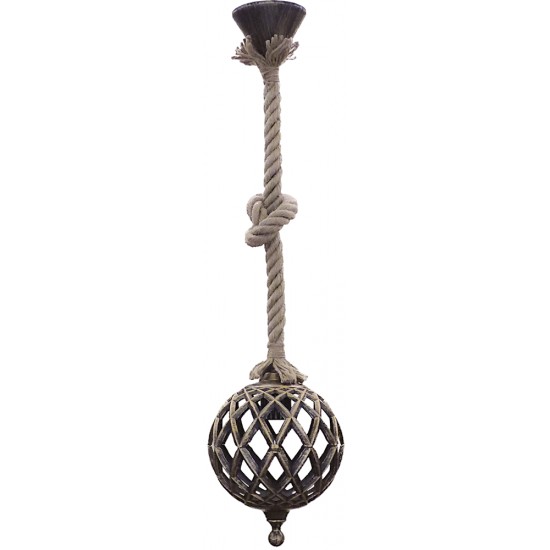 Κρεμαστό φωτιστικό LP-520K 1L ROPE UT-BRONZE