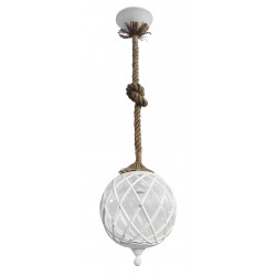 Κρεμαστό φωτιστικό LP-530K 1L ROPE UT-WHITE