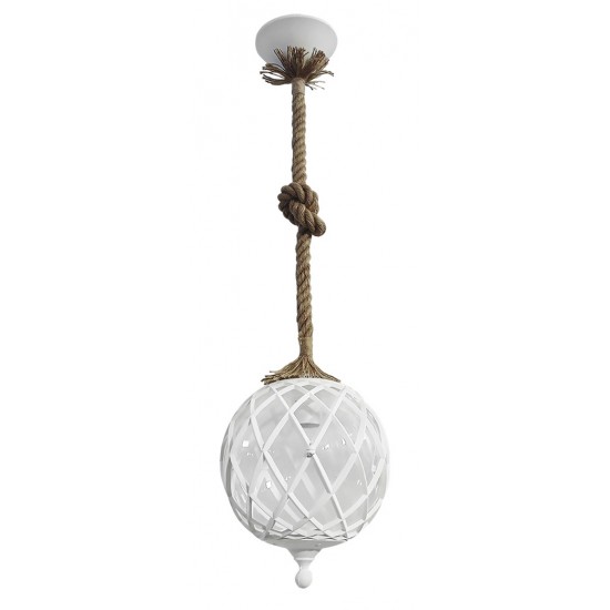 Κρεμαστό φωτιστικό LP-530K 1L ROPE UT-WHITE Κρεμαστό φωτιστικό LP-530K 1L ROPE UT-WHITE