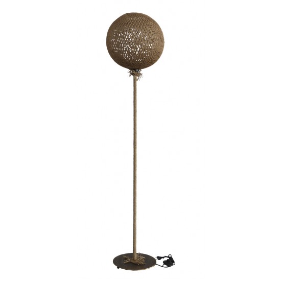 SILK-02 FLOOR LAMP ROPE NATUR-UT-BR