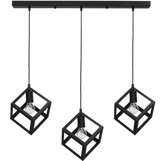 Κρεμαστό φωτιστικό KYVOS 3/L RAGA BLACK