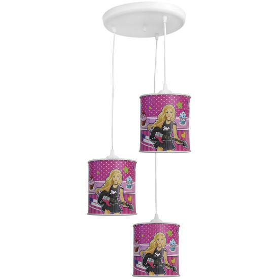 Παιδικό φωτιστικό KID 3L PENDEL Φ15 GIRL -B-