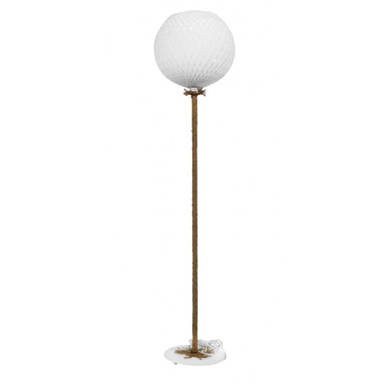 SILK-02 FLOOR LAMP ROPE WHITE-UT-WH
