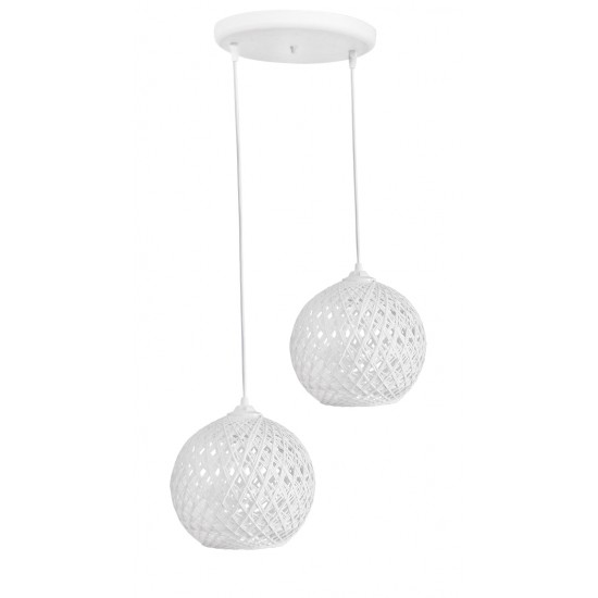 SILK/2L PENDEL WHITE ΚΡΕΜΑΣΤΟ SILK/2L PENDEL WHITE ΚΡΕΜΑΣΤΟ