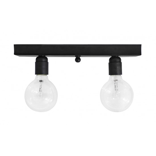 Φωτιστικό ράγα 2φωτη ΚΑ-01CE RAGA BLACK 2L Φωτιστικό ράγα 2φωτη ΚΑ-01CE RAGA BLACK 2L