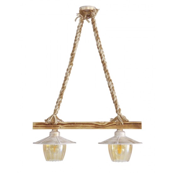 ΜΙΧ-98RAGA 2/L ROPE ΜΙΧ-WH-BR ΚΡΕΜΑΣΤΟ