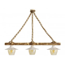 ΜΙΧ-98RAGA 3/L ROPE ΜΙΧ-WH-BR ΚΡΕΜΑΣΤΟ