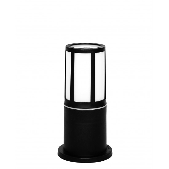 Εδάφους μοντέρνο κυλινδρικό πλαστικό plegma  D-270K BLACK